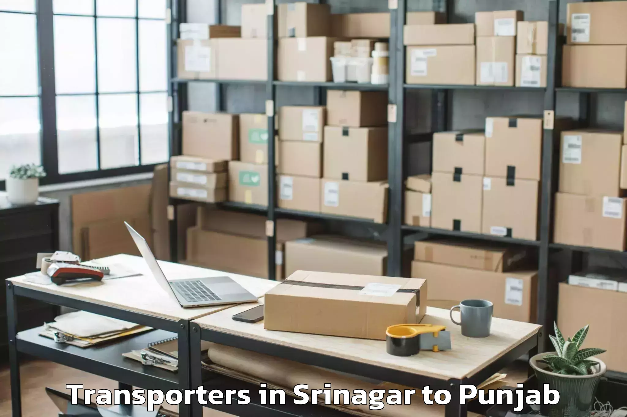 Book Srinagar to Sangrur Transporters